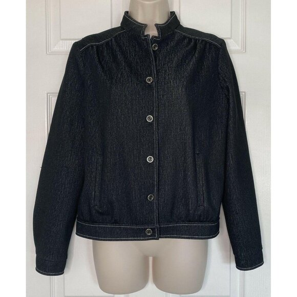 Vintage 70's KoKo Knits of CA Blue jean Polyester Size vtg 10 Pockets dark wash - Picture 8 of 8